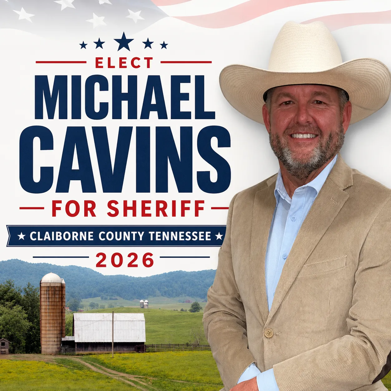 Elect Michael Cavins for Sheriff - Claiborne County Tennessee 2026